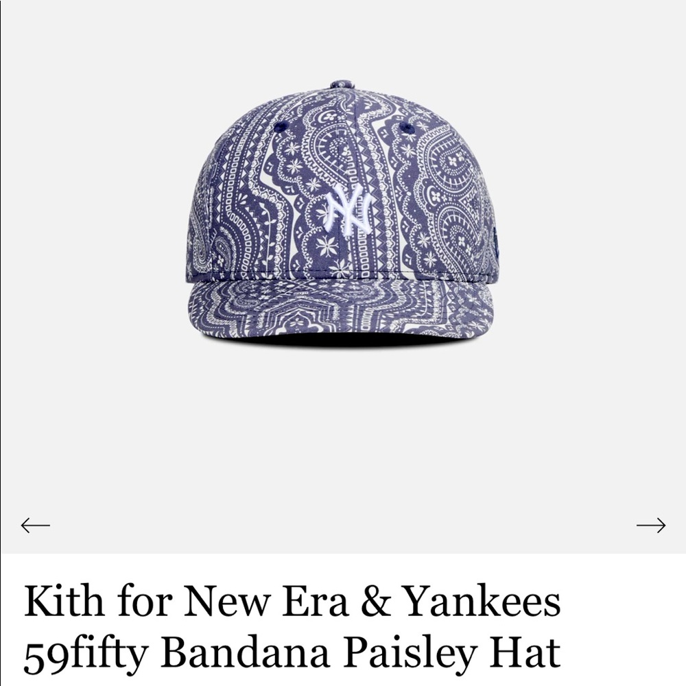 Kith Yankee bandana paisley New Era hat